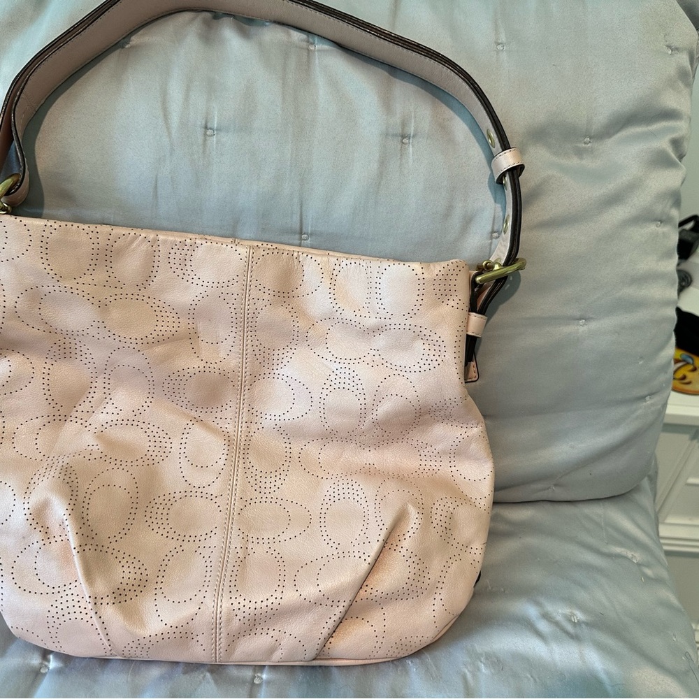 Coach Light Pink Shoulder Bag